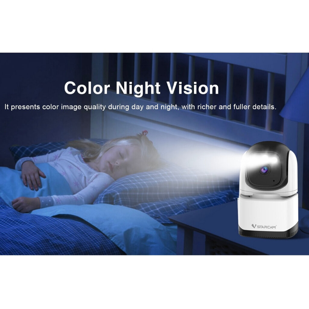 Vstarcam CS995 3MP 1269p กล้องวงจรปิดไร้สาย Indoor Wi-Fi Security Camera มีระบบ AI+
