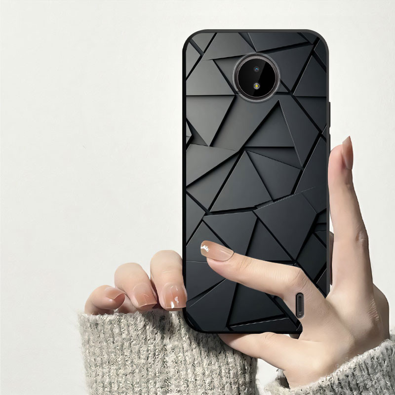 แฟชั่นสําหรับ Nokia C20 C10 C01 C12 Plus C02 กรณีพิมพ์สีดอกไม้ซิลิโคนอ่อนนุ่ม TPU กันกระแทกเคสโทรศัพท์สําหรับ Nokia C12 C12Pro C1 2nd Edition ฝาหลัง - รูปที่ 6