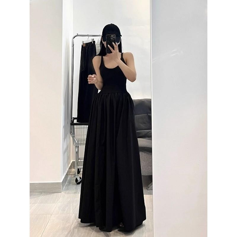 Cuties ฤดูร้อนรูปแบบใหม่ สไตล์ฝรั่งเศส แขนกุดระดับไฮเอนด์ กระโปรงยาว สําหรับงานปาร์ตี้ฤดูร้อนและชายหาด  D2676 - รูปที่ 5