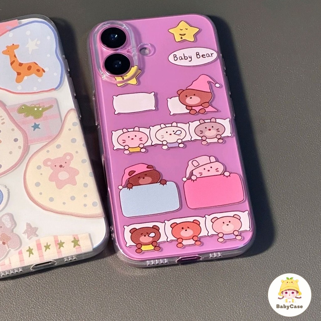 เคส Oppo A16 A38 A17 A7 A15 A58 A74 A16E A3S A54 A52 A77 A57 A16K A17k A76 A9 A31 A53 Reno 8T 5 6 สัตว์ตลกน่ารักปกคลุม - รูปที่ 6