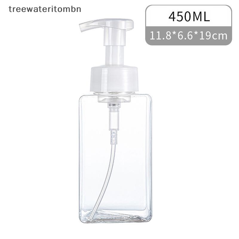 ทีที 250/450มิลลิลิตรมูสทําความสะอาดผิวหน้าโฟมตู้ปั๊มพลาสติกมินิขวดเปล่ารีฟิลสําหรับการเดินทางทําความสะอาดเครื่องสําอาง mbn