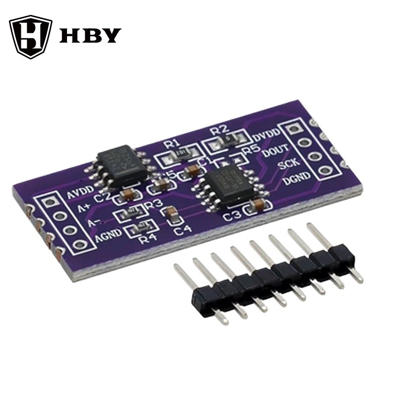 CS1237 24-Bit ADC โมดูลบอร์ด TL431 ฐานด้านนอกชิปช่องเดียวการตรวจจับการชั่งน้ําหนัก 24bit
