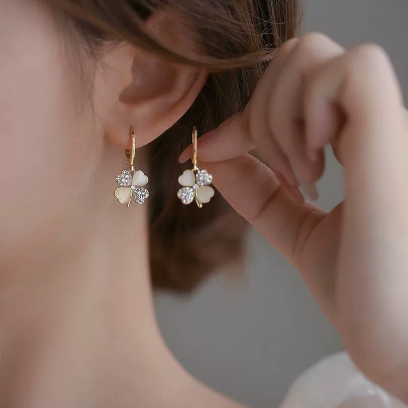 ต่างหูจี้ดอกไม้สวยงาม S&F 1234