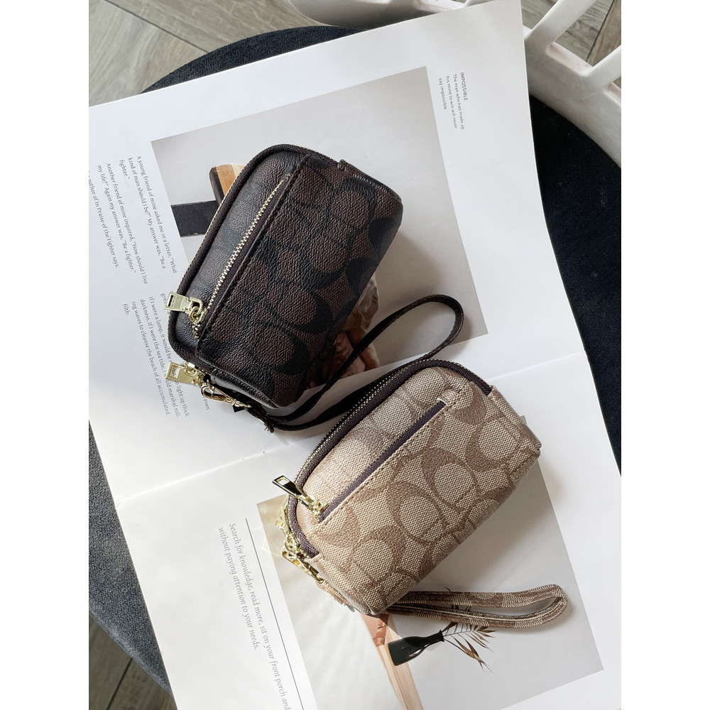 กระเป๋าคลัทช์มัลติฟังก์ชัน พร้อมซิปและช่องใส่เหรียญ - รูปที่ 2