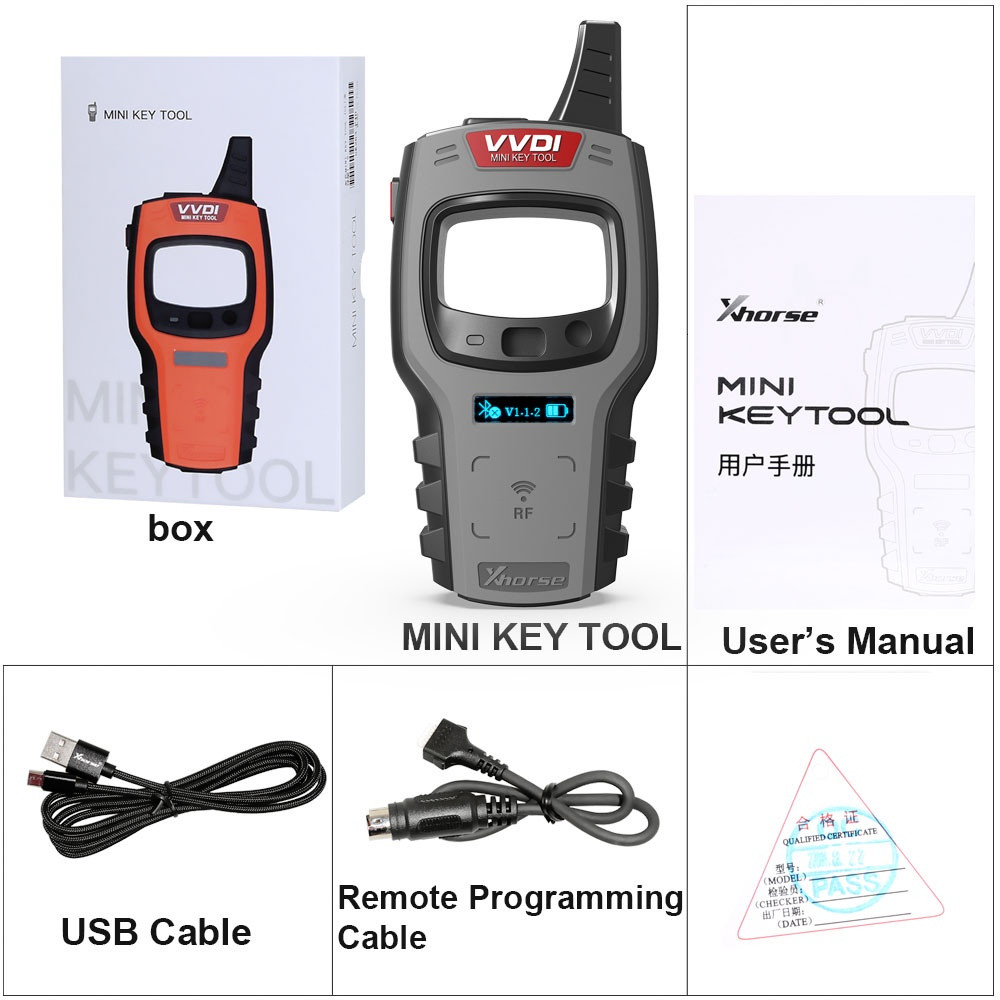Xhorse VVDI Mini Key Tool โปรแกรมเมอร์กุญแจรีโมทฟรี 96bit 48-Clone ฟังก์ชั่นรองรับ IOS และ An
