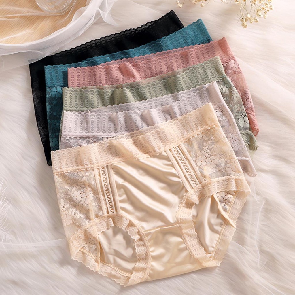 Underwear กางเกงในลูกไม้ ผู้หญิง เนื้อผ้านิ่ม ผ้าไม่บาง สวมใส่สบาย ผ้านิ่ม ลื่น เย็น งานเซ็กซี่มาก Size M-XL