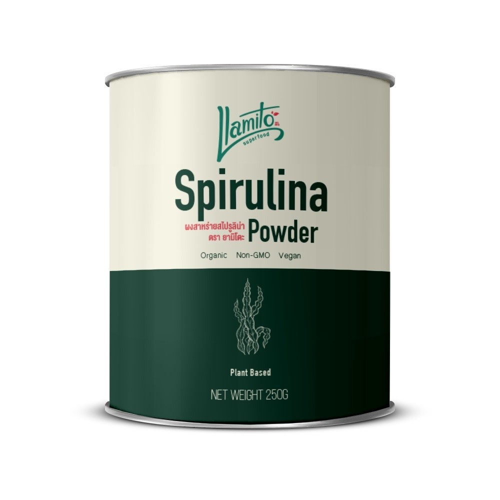 Llamito Organic Spirulina Powder (250g.) ผงสาหร่ายสไปรูลิน่า ยามิโตะ