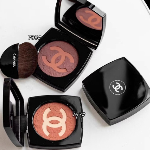 Ch*a new limited double c powder blusher 9g 797 # 798#