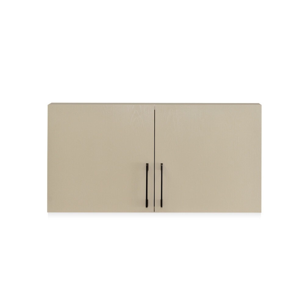 GlobalHouse CLOSE  ตู้แขวนคู่เสริม uPVC  LIMA ขนาด 80x40x30 ซม. Vacuum สีเบจ สินค้าของแท้คุณภาพดี