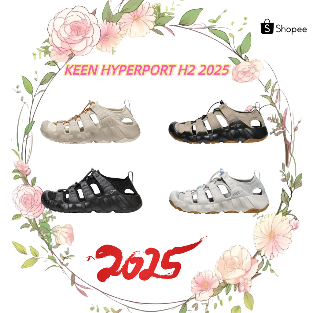 🚀ตัวแทน 🌊2025 KEEN HYPERPORT H2（1028661）(1030857)💦💯รองเท้าผ้าใบแฟชั่นแท้ 100%🐬