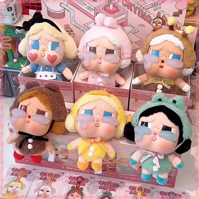 Crybaby Crying Again Series กล่องตาบอดหน้าไวนิลตุ๊กตาพวงกุญแจจี้ตกแต่ง Mystery กระเป๋าของเล่นตุ๊กตาวันเกิด