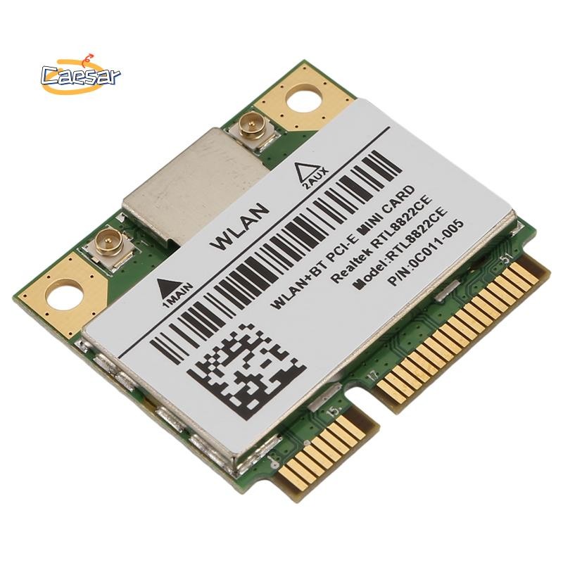 caesarA8RTL8822CE 1200Mbps 2.4G/5Ghz 802.11AC เครือข่ายการ์ด WiFi Mini PCIe บลูทูธ 5.0 รองรับแล็ปท็อป/PC 10/11