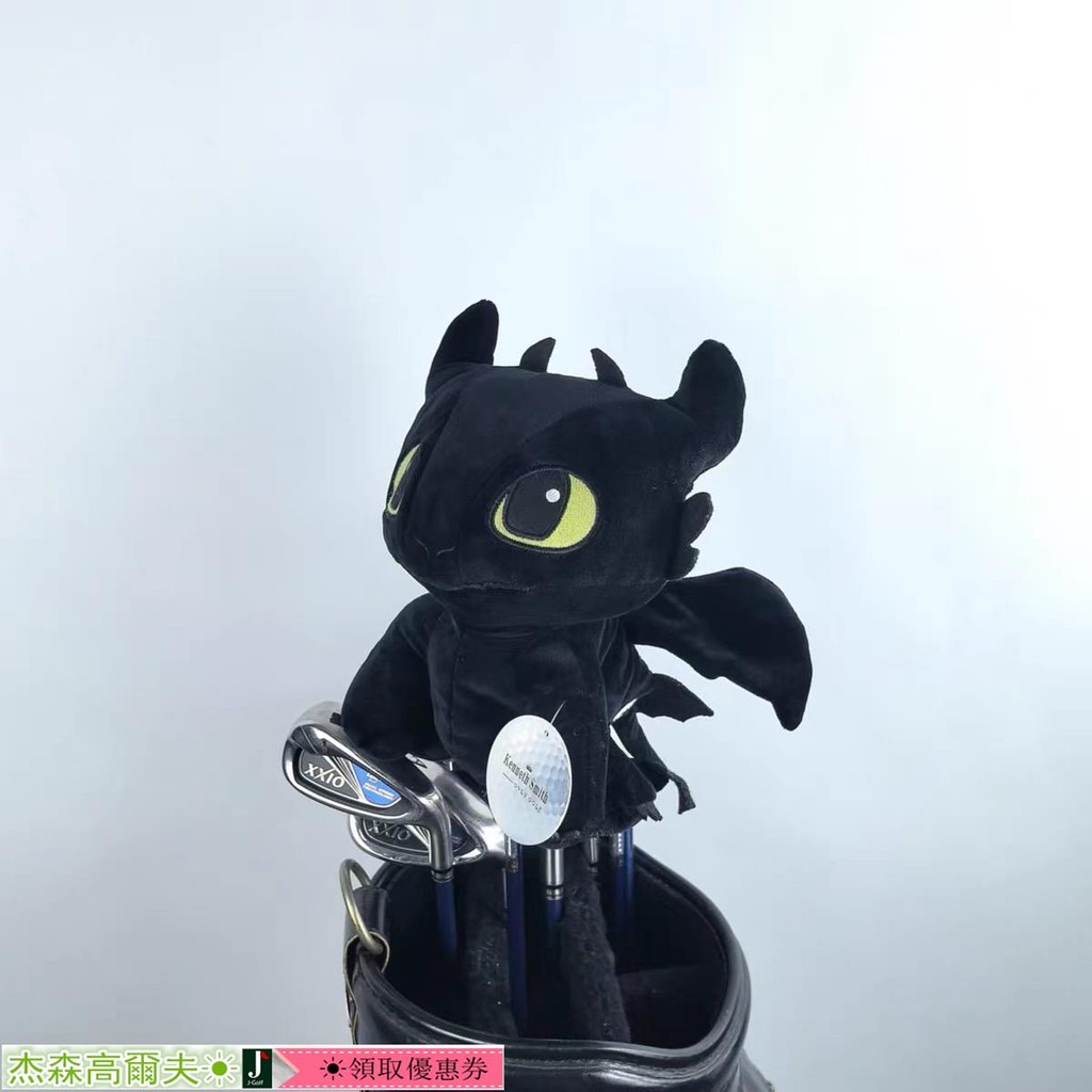 Dark Series How to Train Your Dragon Toothless Golf Fairway Wood No. 13 เบอร์ ฝาครอบพัตเตอร์ UT ขาไก่ขนาดเล็ก 5 หัว