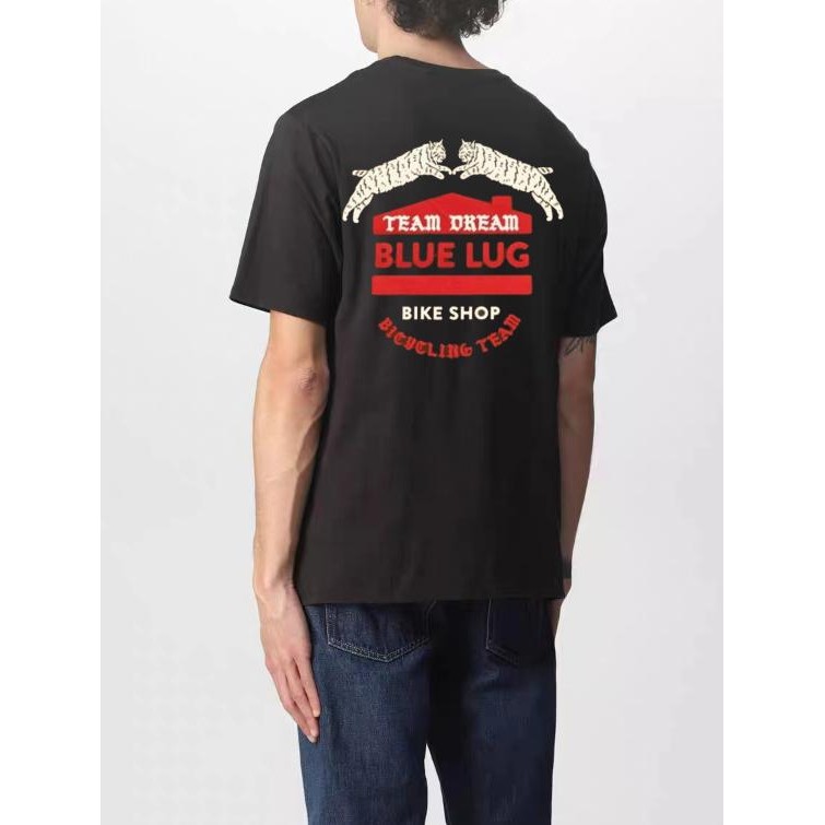100%纯棉新款TEAM DREAM เสื้อยืด BLUE LUG เสื้อยืดแขนสั้นผู้หญิง