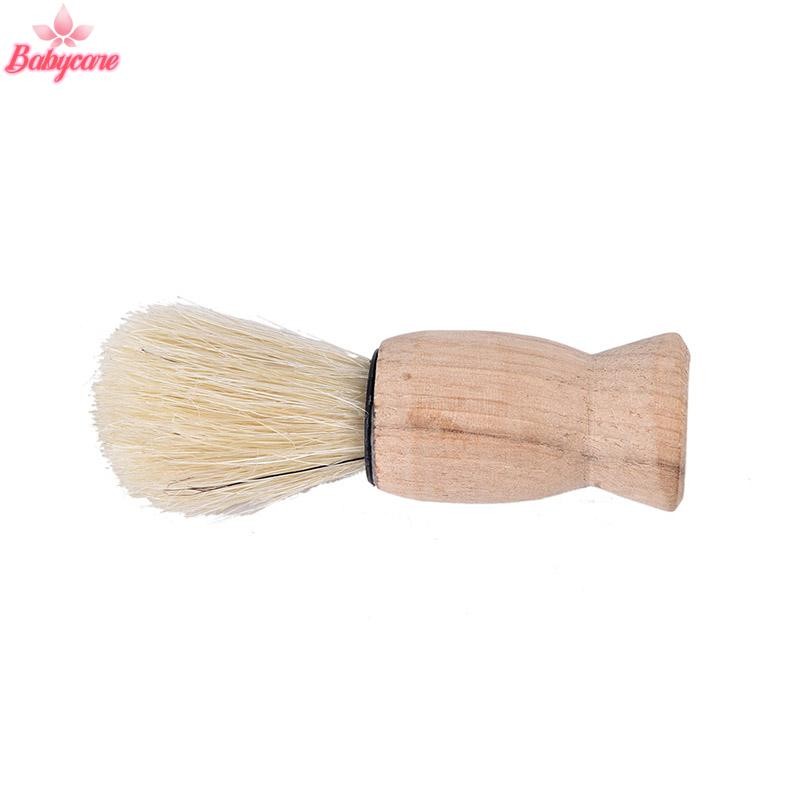 BYCE> 1x pro ด้ามไม้ badger ผมเคราโกนหนวดแปรงสําหรับผู้ชายเครื่องมือตัดผมหนวดใหม่