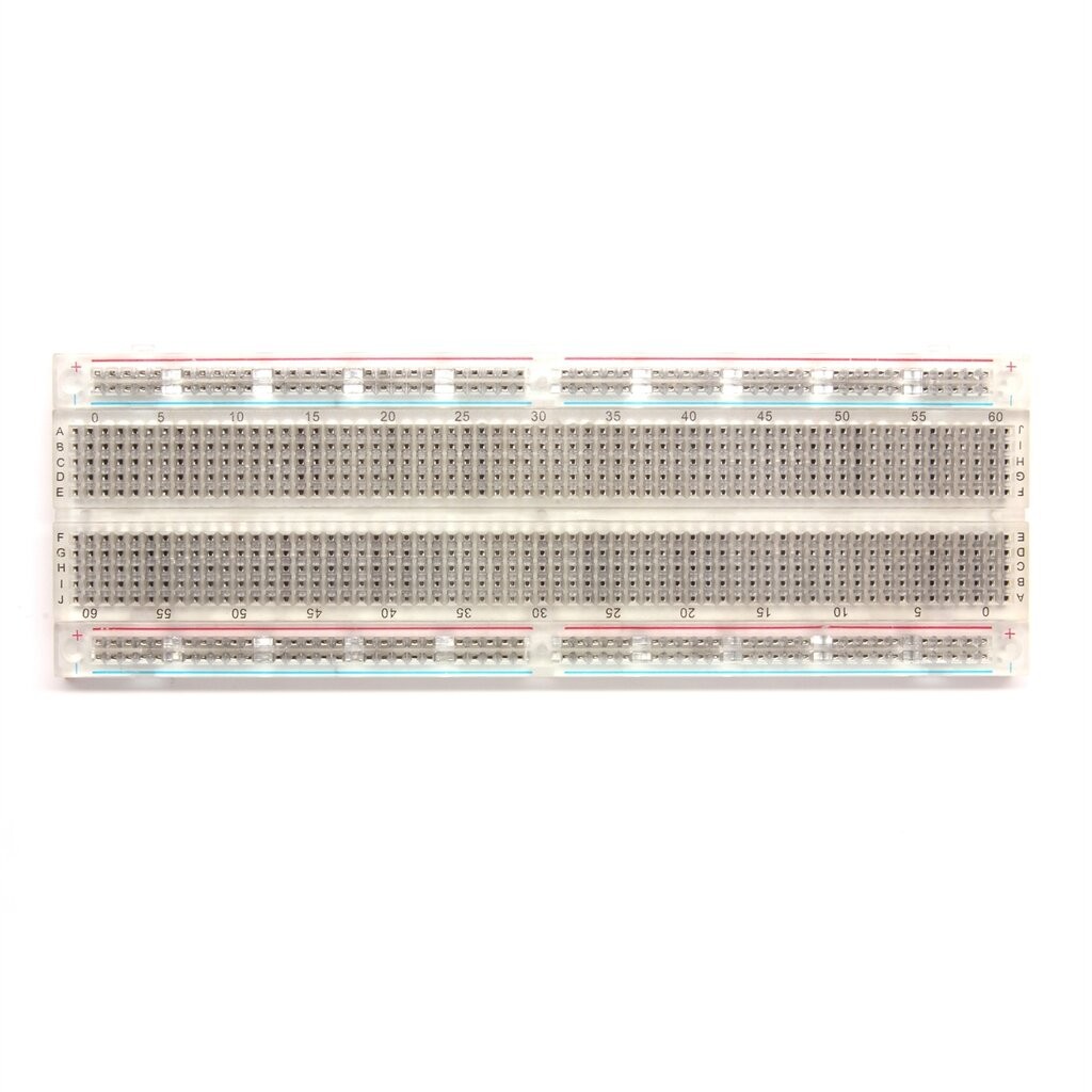 Breadboard บอร์ดทดลอง 830 รู MB-102 แบบใส