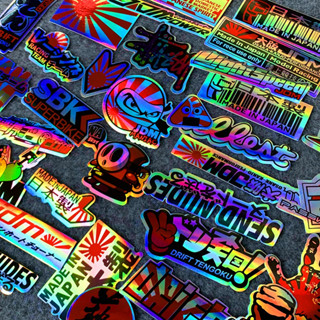 40 ชิ้น JDM สติกเกอร์สัญลักษณ์รถจักรยานยนต์รถสเก็ตบอร์ดญี่ปุ…