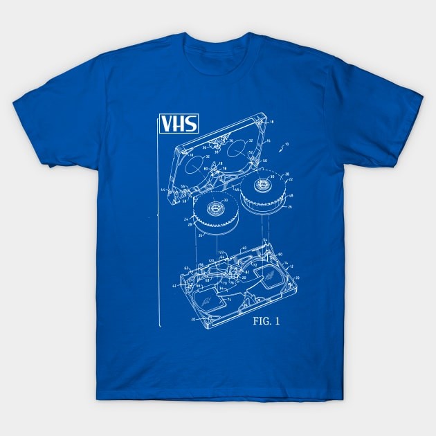 เสื้อยืด Vintage VHS Fig. 1 T-Shirt แท้ Cotton 100% ผ้าหนาทรงสวย ยับยากรีดง่าย การ์ตูน แขนสั้น