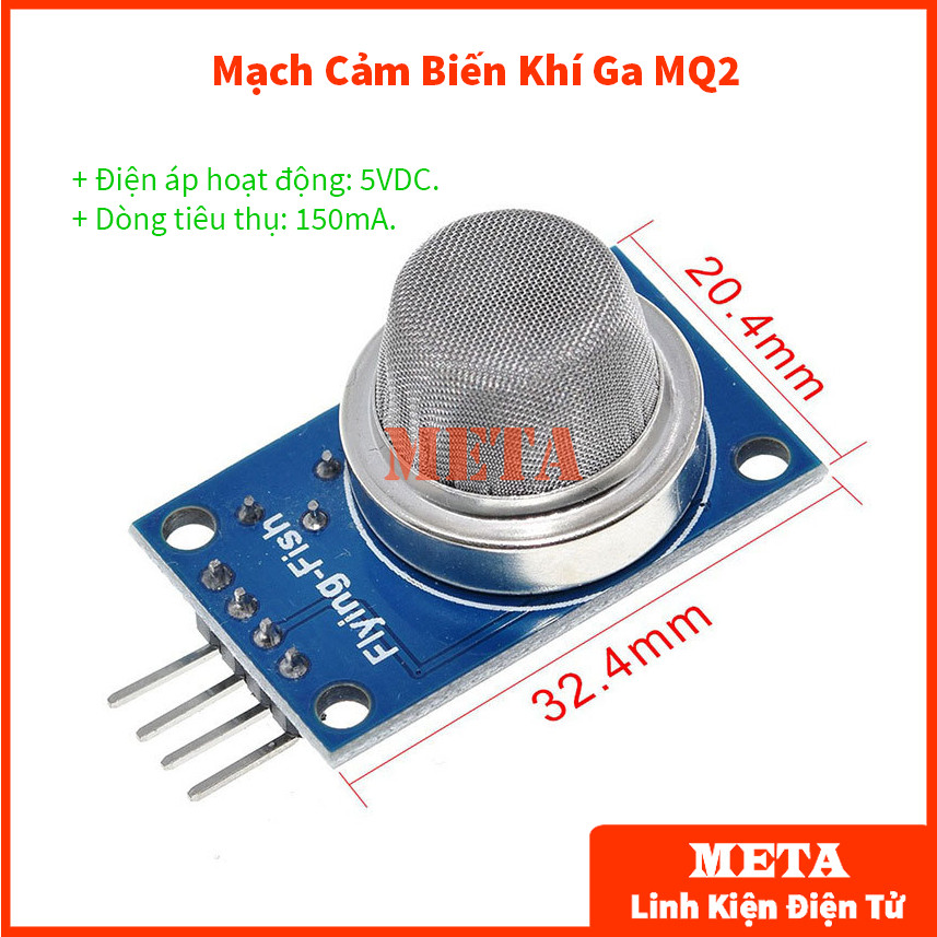 วงจรเซ็นเซอร์ GAS MQ2 - โมดูลเซ็นเซอร์ GAS MQ2