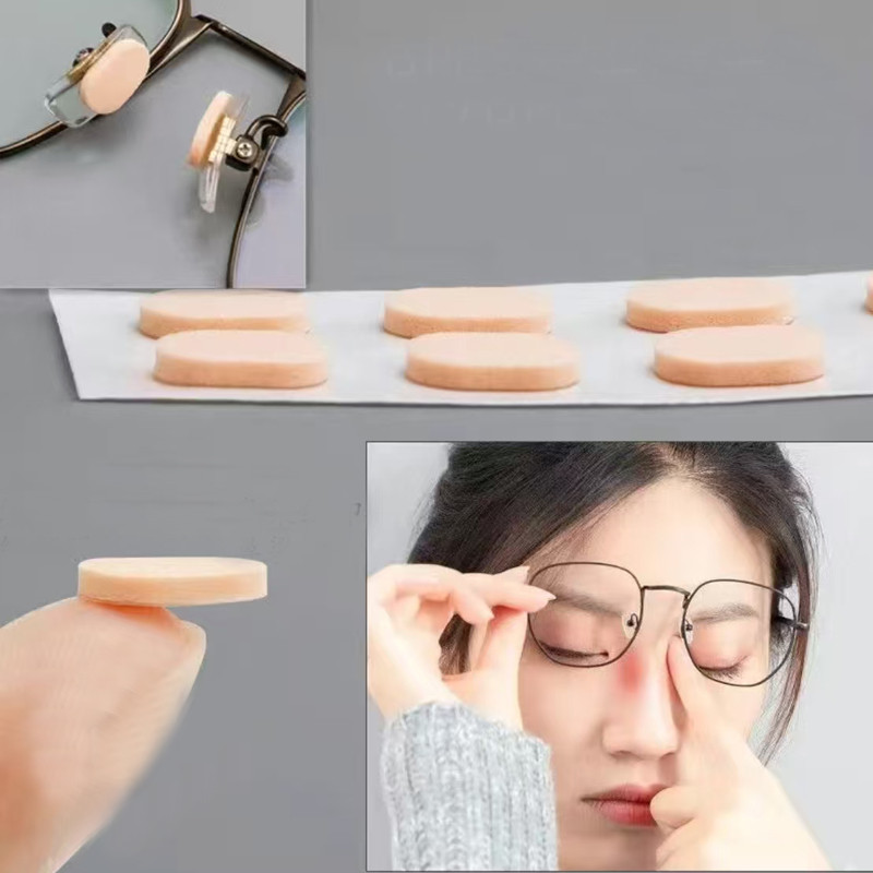 Roselife 1 แผ่น Self กาวโฟมนุ่มแว่นตาแผ่นรองจมูกลื่นหนาแผ่นรองจมูกสําหรับแว่นตาแว่นตากันแดด