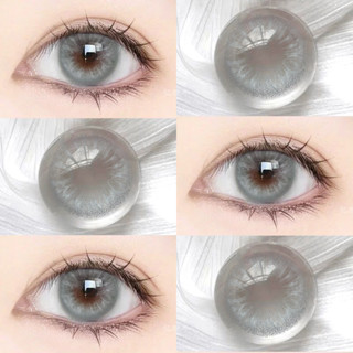 (COD) คอนแทคเลนส์สี ALASKA ใหม่ 1 คู่ เลนส์นิ่ม เลนส์เทาอ่อน…
