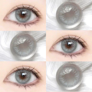 (COD) คอนแทคเลนส์สี ALASKA ใหม่ 1 คู่ เลนส์นิ่ม เลนส์เทาอ่อนน้ำตาล มีอายุ 14.2 มม.จัดส่งฟรี