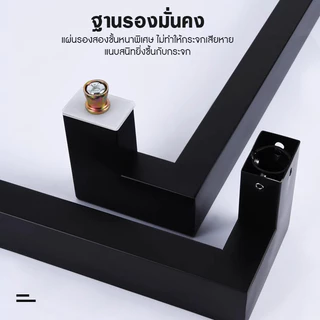 มือจับประตูสแตนเลส ท่อเหลี่ยม 25×38 มม. ความหนา 1 มม. ยาว 60/80/120/160ซม ราวจับประตู(1 คู่)