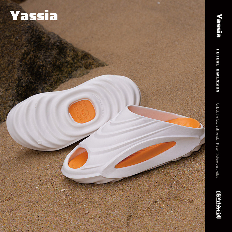 Ya Ya Yassia/Ya Beam รองเท้าแตะกีฬา Anti-Slip Shock-Absorbing ความสูง-Increasing บาสเกตบอลรองเท้าแตะ 2024 ฤดูใบไม้ผลิฤดูร้อนมะพร้าวรองเท้าแตะผู้ชายผู้หญิงคู่ Outing Leisure กลางแจ้ง Be