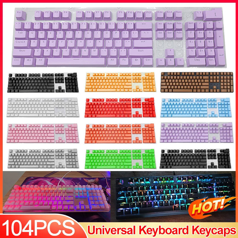 104pcs Mechanical Keyboard Keycaps Ergonomic Universal Replacement Key Cap Mechanical Keyboard Mecha
