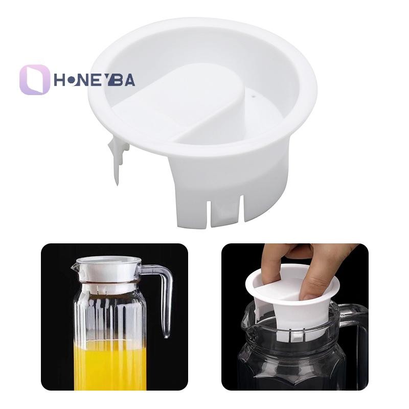 <Honeyby> 1/2 ชิ้นฝาปิดแก้วน้ํา Carafe ฝาครอบพลาสติก Stoppers ป้องกันฝุ่น Non Splash ขวดปลั๊กรั่วหมวกสําหรับเหยือก Bistro Nice