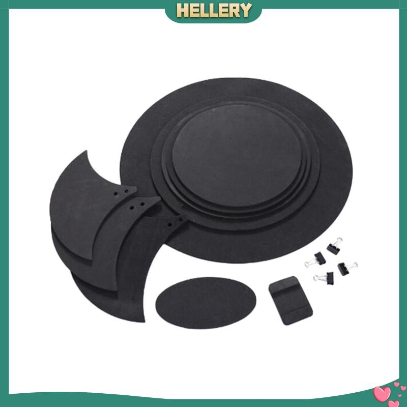 [HelleryTH] 10x Drum Mute Pad Drum Practice Pads Set Multipurpose Pad Drum Pads Drum Practice Pads S