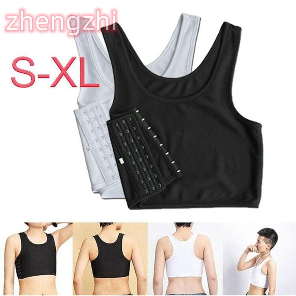 Zhengzhi 1 ชิ้นเสื้อกล้าม, Trans เลสเบี้ยนเสื้อกั๊กแบน Breast Chest Shaper, เลสเบี้ยนทอมรัดตัวชุดชั้นใน Breast Binder