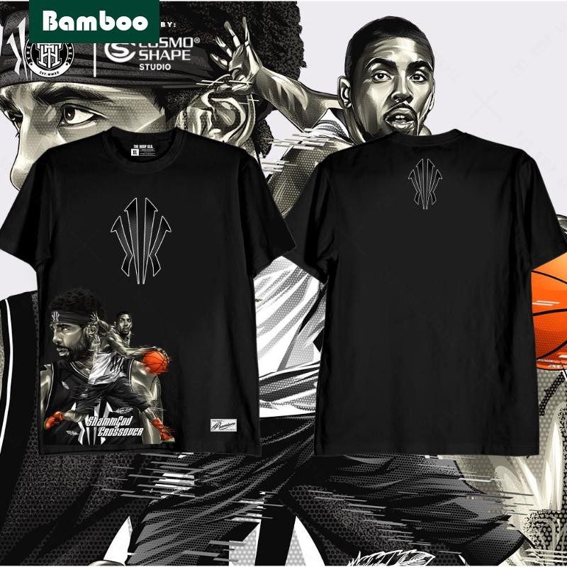 เสื้อยืด เสื้อวินเทจ เสื้อยืดชาย Kyrie IRVING GRAPHIC COTTON TSHIRT สําหรับผู้ชายและถุงเท้าและสติ๊กเ
