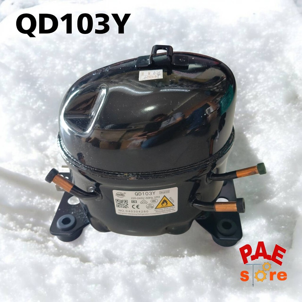 #คอมเพรสเซอร์ตู้เย็นตู้แช่ QD103Y 220-240V 1PH 123 w  R600a สินค้าใหม่