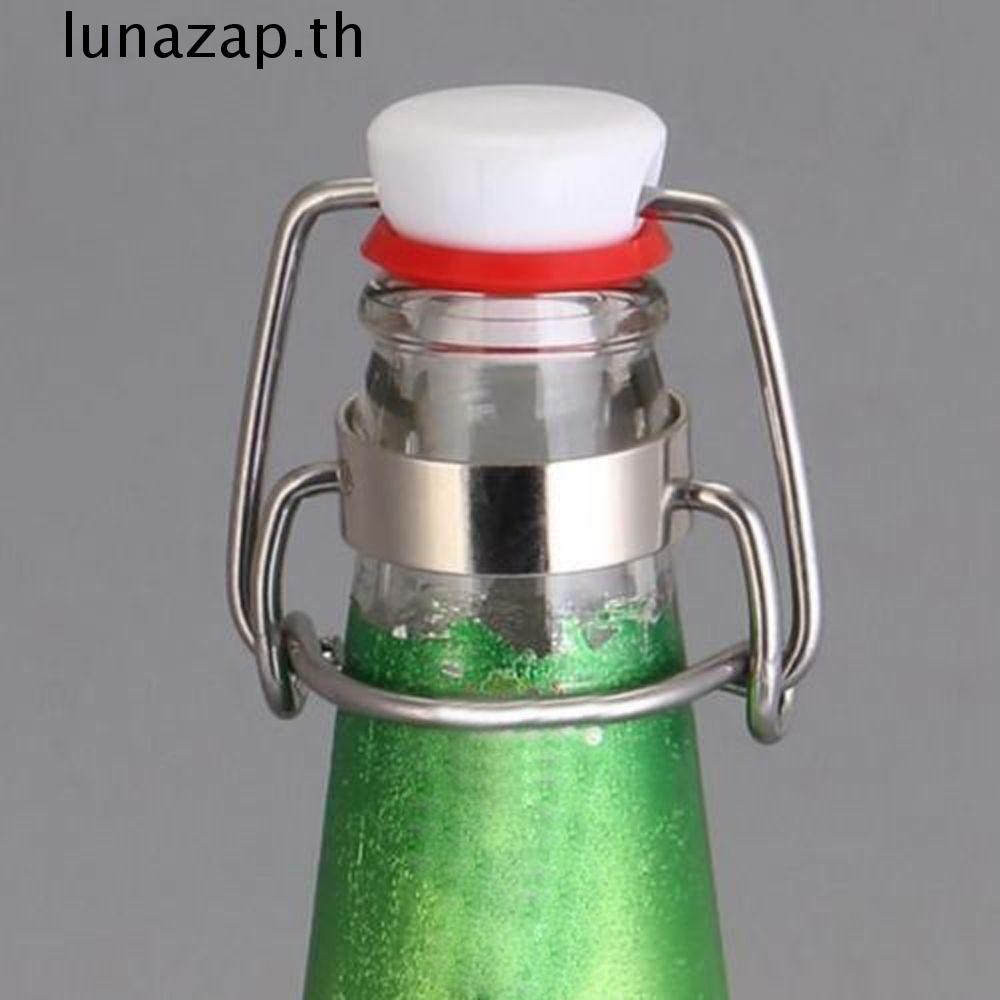 Lunazap ขวดหมวกแหวน-ดึง Homebrew เบียร์ขวด Caps Flip Top Stopper เปลี่ยนฝาปิดอุปกรณ์บ้านไวน์แดง Stopper