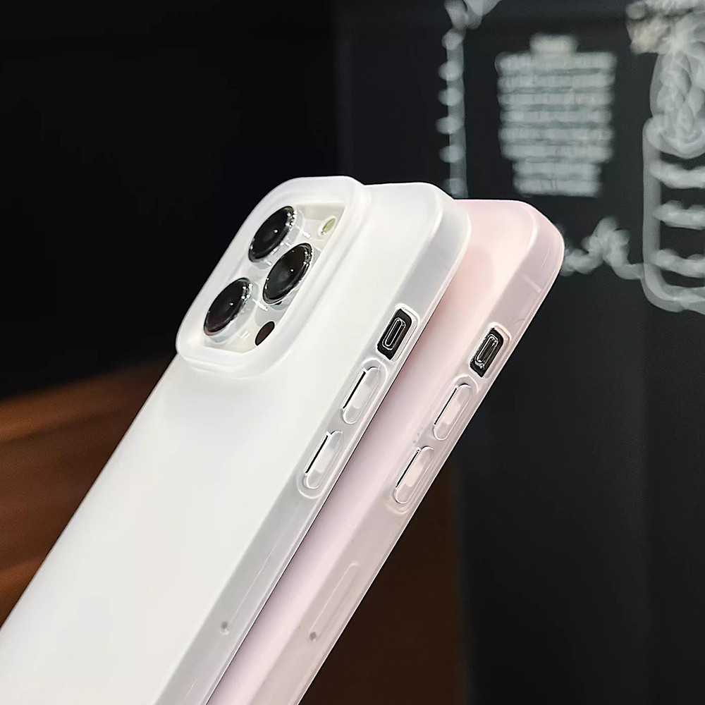 แมทTPUเคส For iPhone 16 Pro Max 11 13 15 12 14 Plus 13promax 14promax 15promax 16promax น้ำค้างแข็งใสเคสโทรศัพท์มือถือ - รูปที่ 3