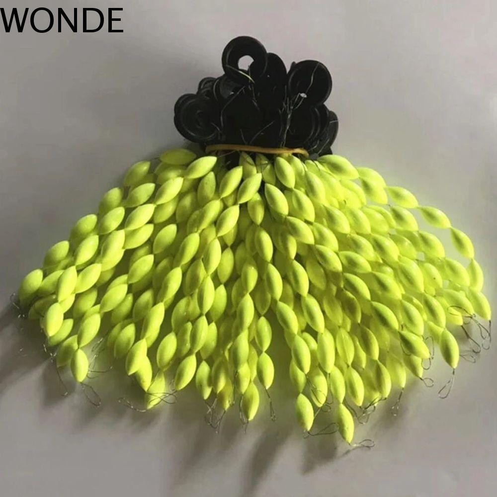 Wonde Seven Star Float อุปกรณ์ตกปลา 30 ชิ้น/5 แพ็คตกปลาทุ่นลอยถั่วรูปไข่ตกปลาลอย 6 ใน 1 โฟม Space Bean