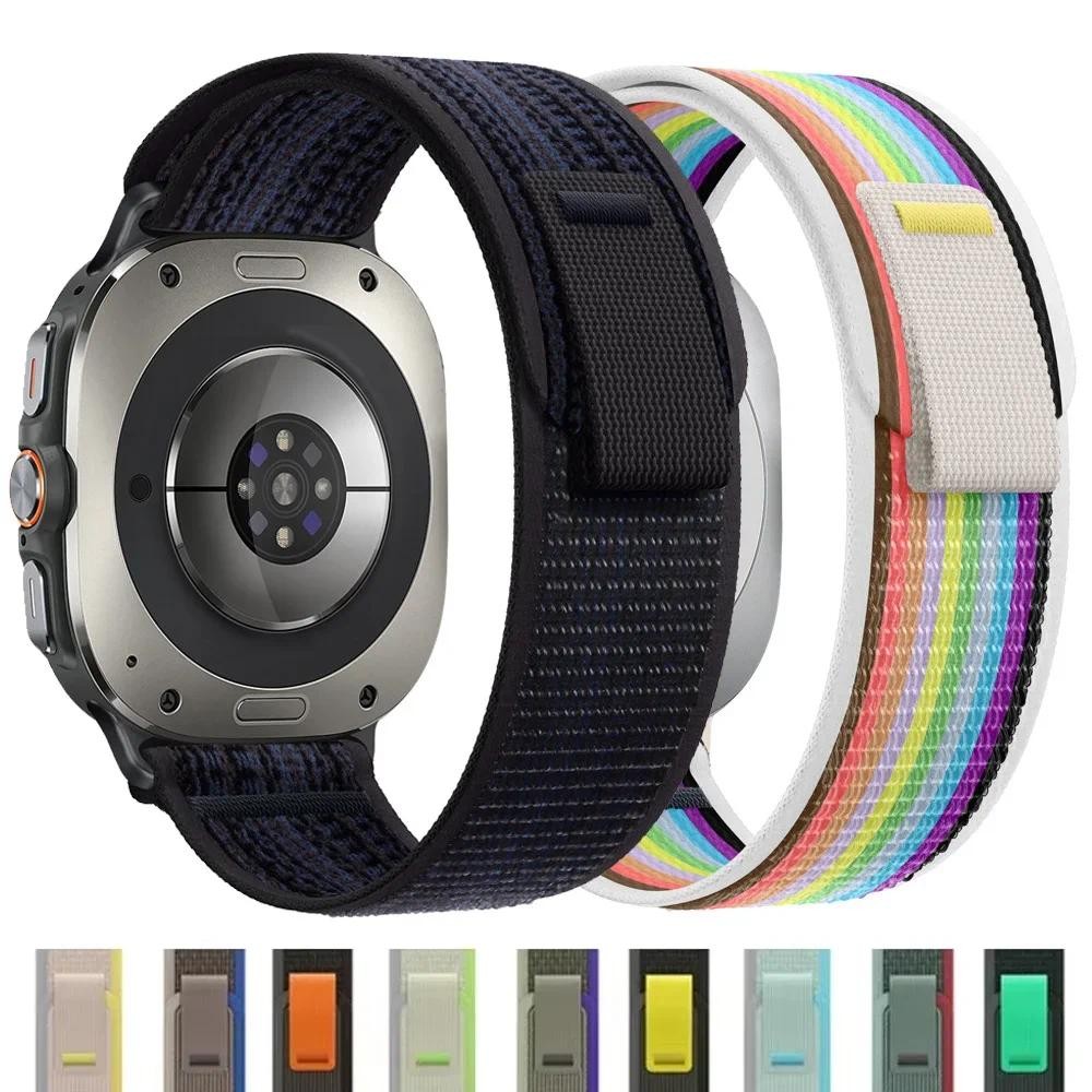 No Gaps Trail Loop สายไนลอนสําหรับ Samsung Galaxy Watch Ultra 47 มม.สร้อยข้อมือกีฬาสําหรับ Galaxy Watch 7 Ultra Band Correa