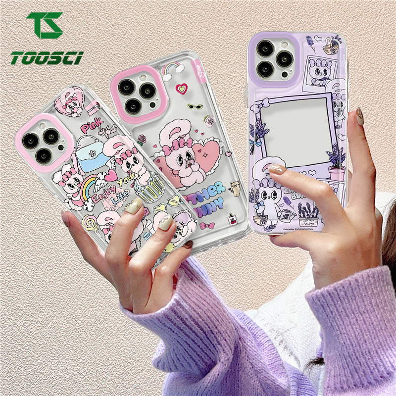 น่ารักรักกุทัณฑ์กระต่ายสีชมพูสําหรับ Infinix X6511 X6511E X6823 X680 X680B X657B X665 X665B X665E X6