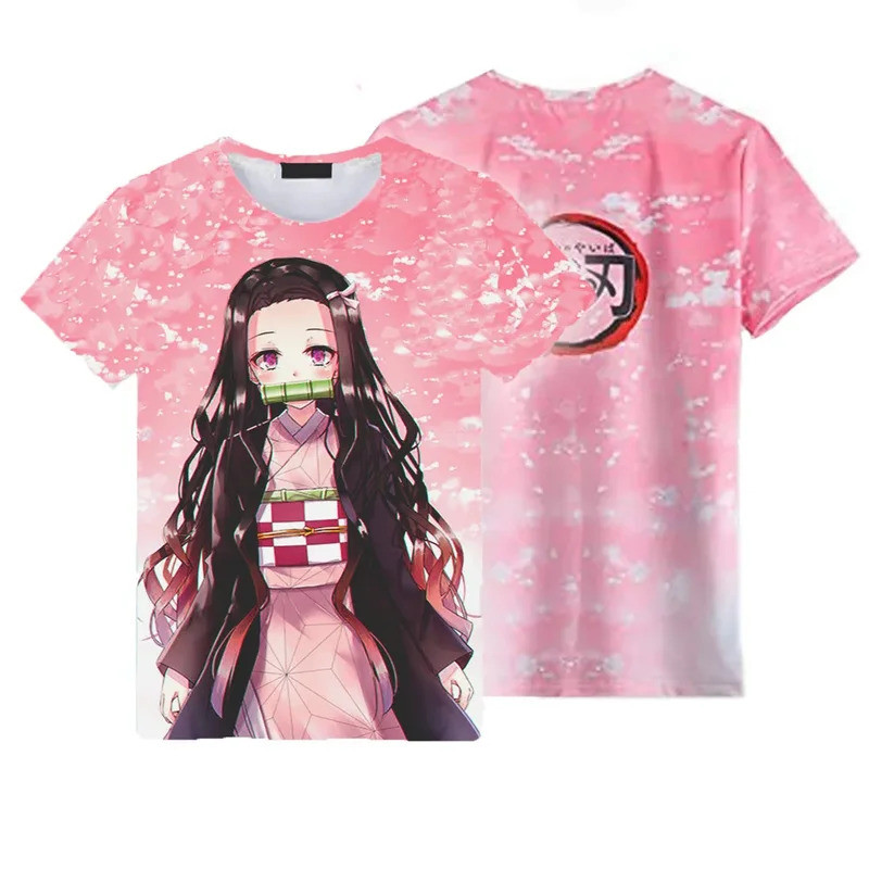 Casual Cool 3D พิมพ์ demon Slayer เสื้อยืดสำหรับชายและหญิงฤดูร้อน2025 Collection