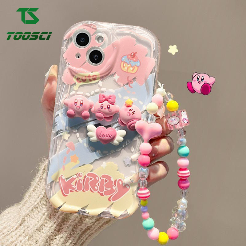 TOOSCI ของเล่นน่ารักเกม Kirby ตุ๊กตา + สร้อยข้อมือรักสําหรับ Infinix X688B X650B X655C X657C X669D X