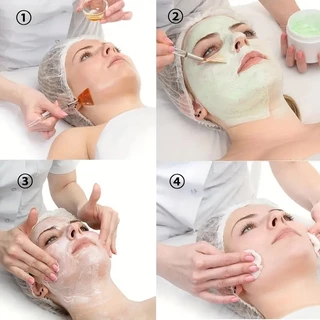แปรงหน้าพัดลมหน้ากากแปรงนุ่มใบ Applicator แปรงเครื่องมือสําหรับ Peel Glycolic Mask แต่งหน้า