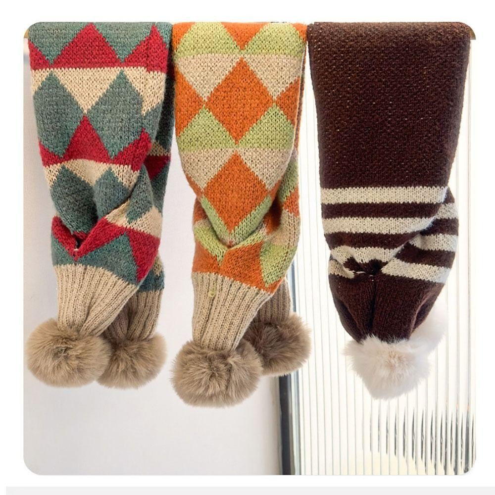 พันคอถักBRABRAA ชายหญิง แบบการ์ตูน มีกระดุมกดปิด วัสดุหนามาก อุ่นและกันลม เหมาะสำหรับฤดูฝนและหนาว - รูปที่ 4