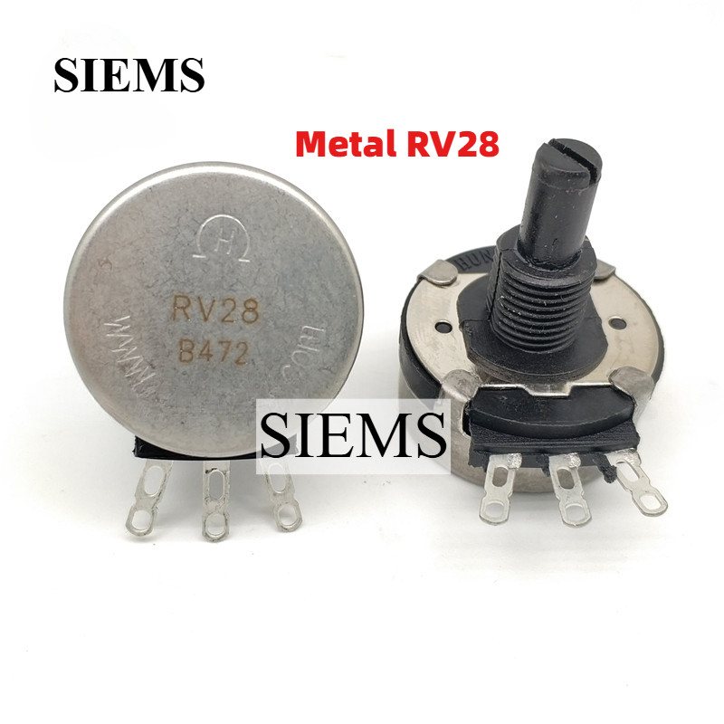 โลหะ RV28P Potentiometer B102 B103 B104 B333 B471 B472 B502 Potentiometer เปลือกโลหะ 3Pin ใช้งานทั่ว