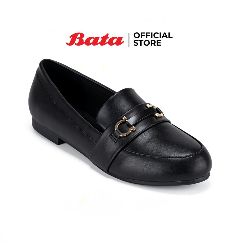 Bata บาจา รองเท้ามอคคาซีนแบบสวม ดีไซน์หรู สำหรับผู้หญิง สีดำ 5316111 สีฟ้า 5319111