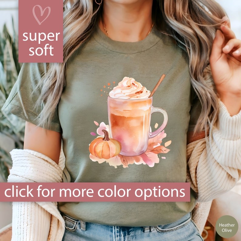 Pumpkin Spice Shirt Gift, Pumpkin Tshirt for Coffee Lover Gift for Women Fall T Shirt Pumpkin Spice 