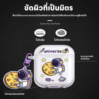 เคสเคสหูฟัง Airpods 3/4 /Pro/Pro2 หูฟัง Airpods เคสหูฟังลายการ์ตูน+สายห้อยแบบเดียวกัน พกพาสะดวก เคสซิลิโคนนิ่มลายการ์ตูน