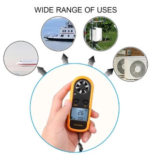 🚚ท้องถิ่น🚚 LCD Digital Anemometer เครื่องวัดความเร็วลมวัดความเร็วลมวัดเครื่องวัดเทอร์โมมิเตอร์