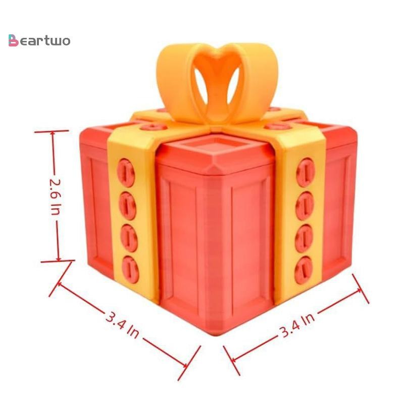 <beartwo> Annoying กล่องของขวัญพร้อมสกรูขนาดใหญ่ Annoying กล่องของขวัญ Prank สกรูกล่อง 3D พิมพ์กล่องของขวัญเงินคอนเทนเนอร์ของขวัญคริสต์มาส - รูปที่ 3