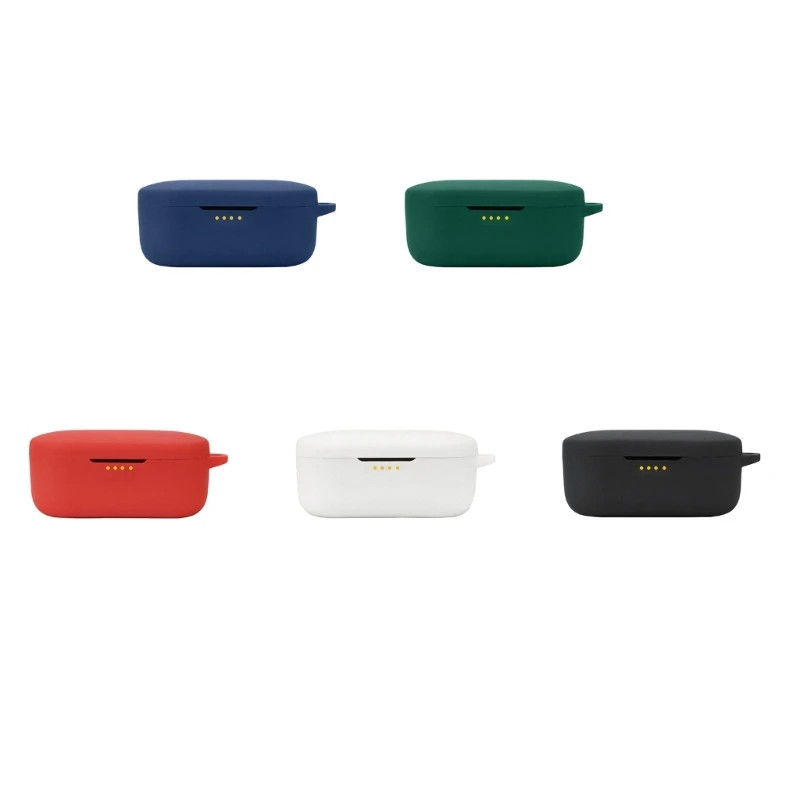 หูฟังซิลิโคนกันกระแทกฝาครอบป้องกันสําหรับ Denon PerL Pro หูฟังไร้สายป้องกันฝุ่นล้างทําความสะอาดได้